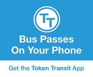 token app ad says bus passes on your phone get the app